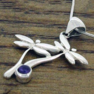 Handmade Dragonflies Silver Pendant