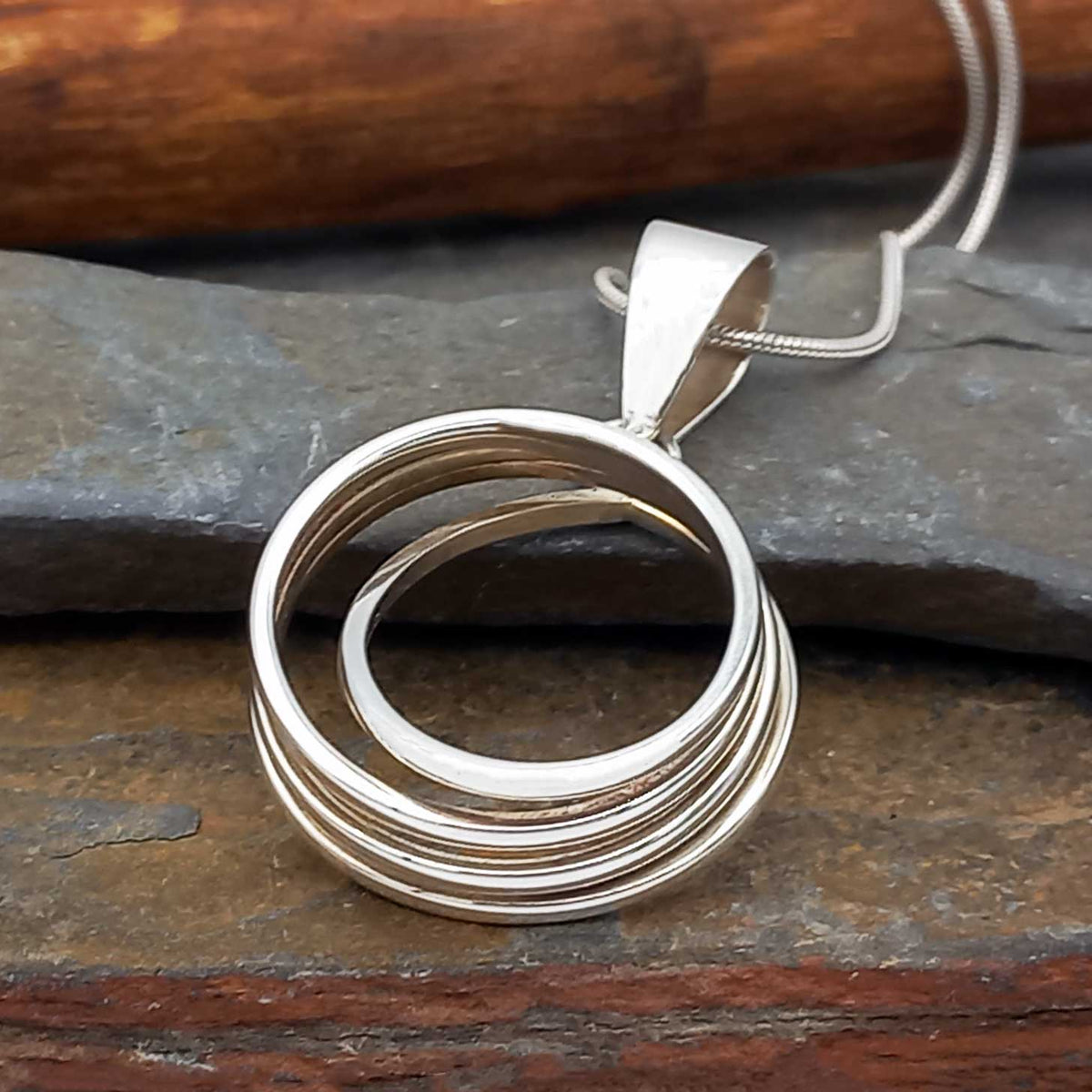 Handmade silver ring pendant