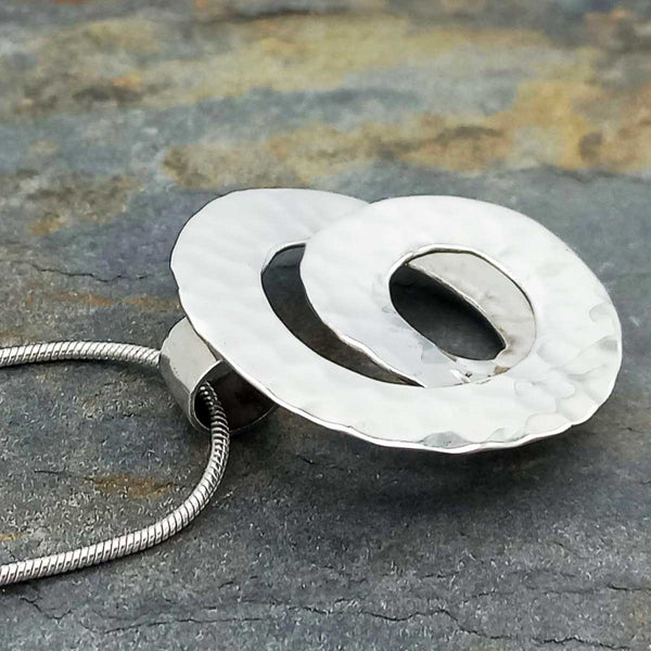 Sterling Silver Unusual Spiral Pendant