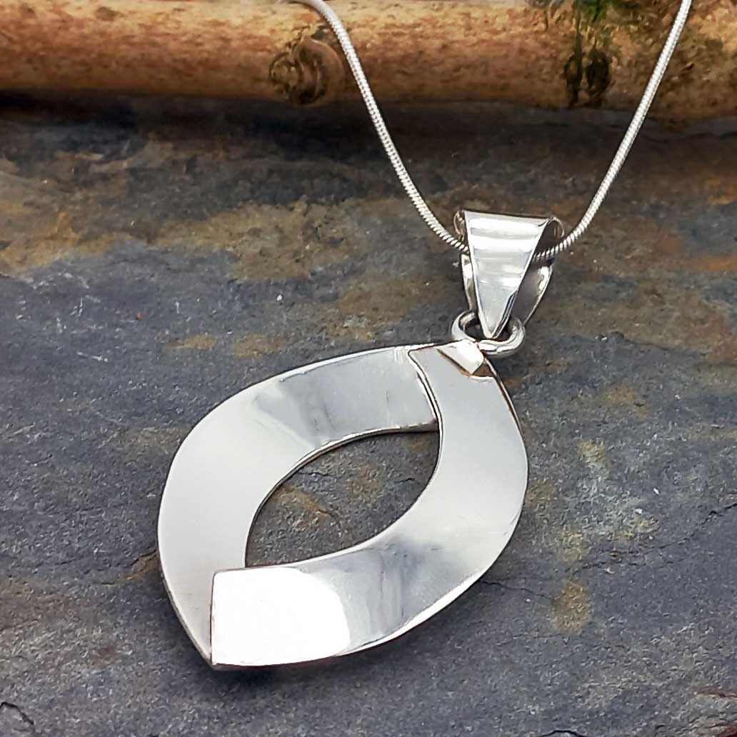 Unusual Mexican silver pendant