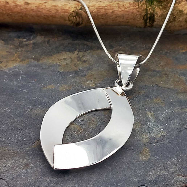Unusual Mexican silver pendant