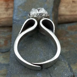 Sleeping Rose Silver Ring (294)