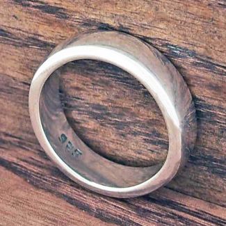Classic Polished Silver Ring 