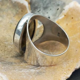 Labradorite Oval Silver Ring (2) (346)