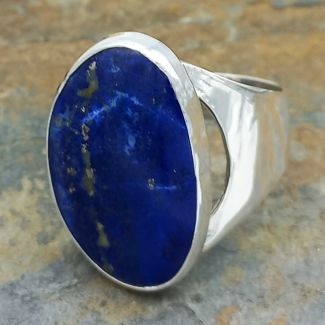 Handmade silver Lapis Lazuli ring