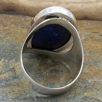 Lapis Lazuli Oval Silver Ring (357)