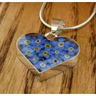 Real Pressed Forget-me-nots Pendant