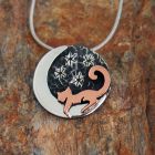 Cat and Moon Pendant