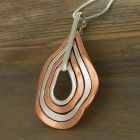 Unsual Silver Copper Handmade Pendant