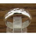 Hammered Silver Band Ring