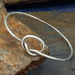 Twisted Loop Sterling Silver Bangle