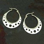 Circle Hoop Sterling Silver Earrings
