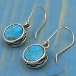 Sterling Silver Turquoise Ivy Earrigns