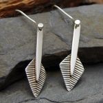 Flecha Silver Handmade Earrings