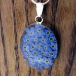 Handmade Forget-me-not Silver Necklace