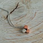 Dainty Sterling Silver Necklace with Copper