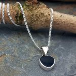 Handmade Silver Necklace with Onyx