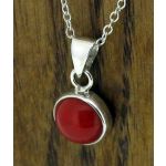 Coral Sterling Silver Pendant
