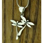 Dragonfly Duo Silver Pendant