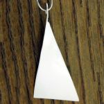 Twisted Triangle Sterling Silver Pendant