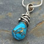 Strerling Silver Turquoise Pendant