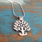 Orbed Tree of Life Small Sterling Silver Pendant