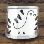 Dove sterling silver ring