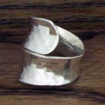Hammered Wrap Silver Ring