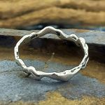 Thin Twist Sterling Silver Ring