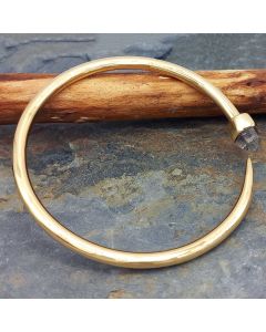 Copper Brass Tusk Quartz Bangle