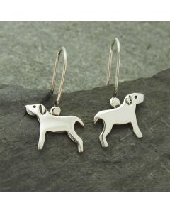 Dog Silver Earrings