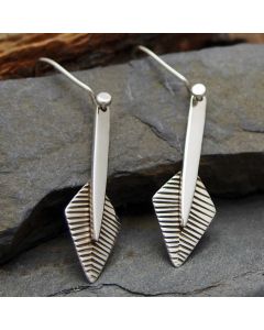 Flecha Silver Handmade Earrings