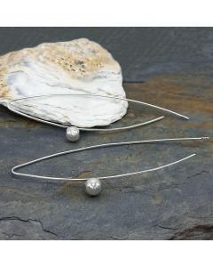 Long Ball Sterling Silver Earrings