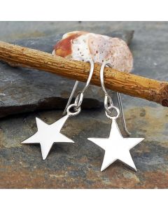 Handmade Sterling Silver Star earrings