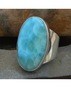 Mexican Larimar Sterling Silver Ring