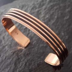 Oxidised Copper Cuff Bracelet
