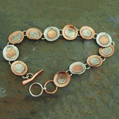 Handmade Silver & Copper Bracelets