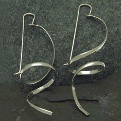 Corkscrew Sterling Silver Earrings