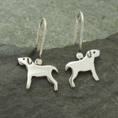 Dog Silver Earrings