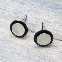 Eclipse Sterling Silver Stud Earrings