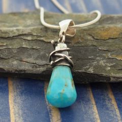 Turquoise Cone Semi-precious Necklace