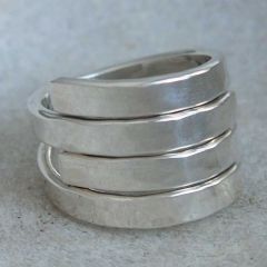 Winding Strands Sterling Silver Ring
