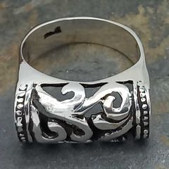Tubo Mayan Sterling Silver Ring