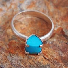 Turquoise Corazon Sterling Silver Ring
