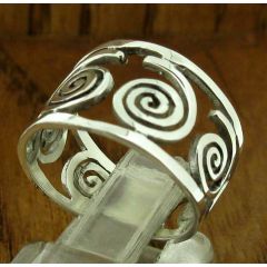 Ginello Spiral Silver Ring (216)