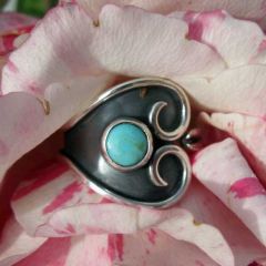 Turquoise Wind Hanmdmade Silver Ring