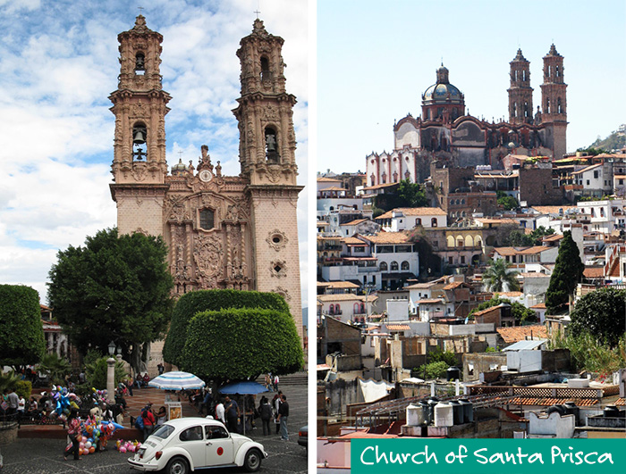 Church of Santa Prisca - Taxco - Silver Bubble Jewellery